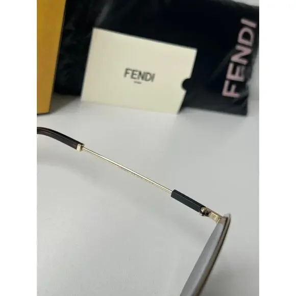 NEW Fendi FE40080U Match Rose Gold Mirrored Sunglasses